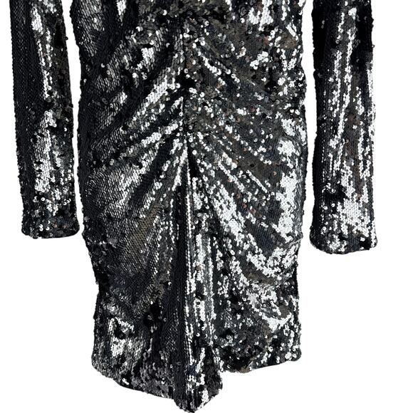New Isabel Marant Marnela Sequins Cotton Cut Out Dress Silver Size FR36/US4 - Picture 6 of 14